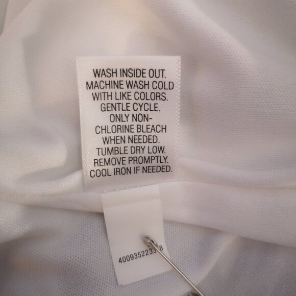 Dana Buchman Ladies B&W Leaf Pattern Size Medium Fully Lined Sleeveless Top - Picture 7 of 9